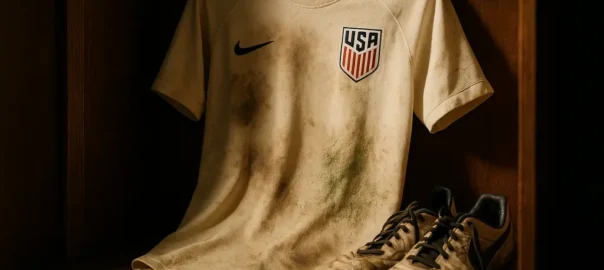 USMNT Round of 16 players regrouping after a World Cup knockout match