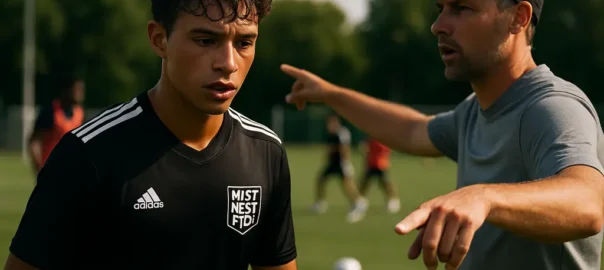 Young players training in an MLS NEXT Pro development environment