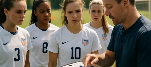 U-20 Women’s roster players training before an international youth tournament