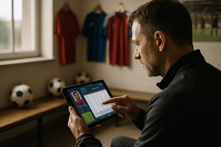 Goalkeeper and defenders organizing during a soccer match