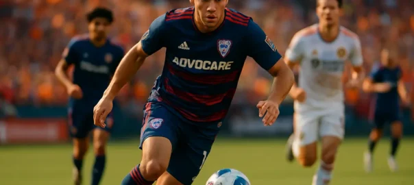 Johan Gómez in a Chicago Fire training session before an MLS match