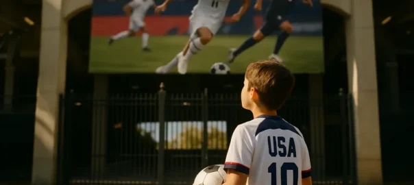 USMNT October Window match ball on a stadium pitch before kickoff